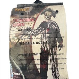 Freakshow clown costume child small